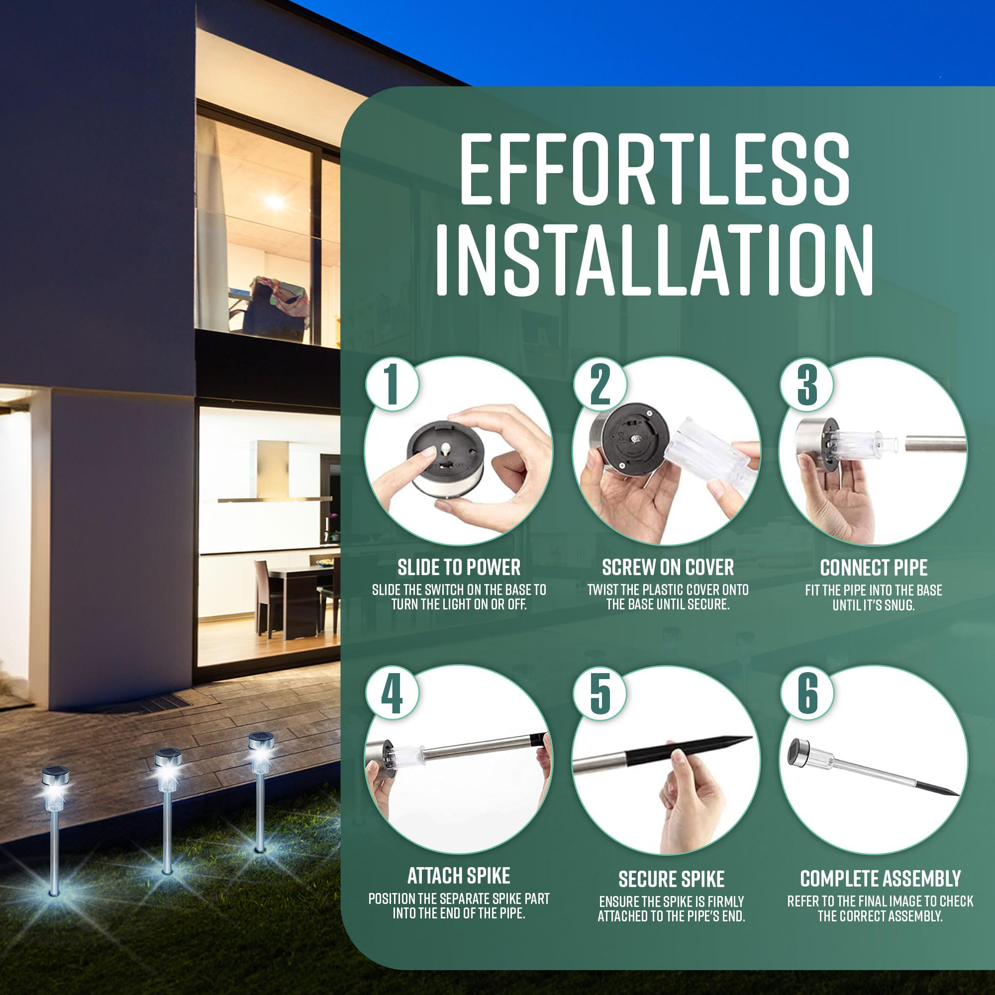 10 Solar Pathway Lights-Garden & Outdoor-GloBrite-DREIBACH
