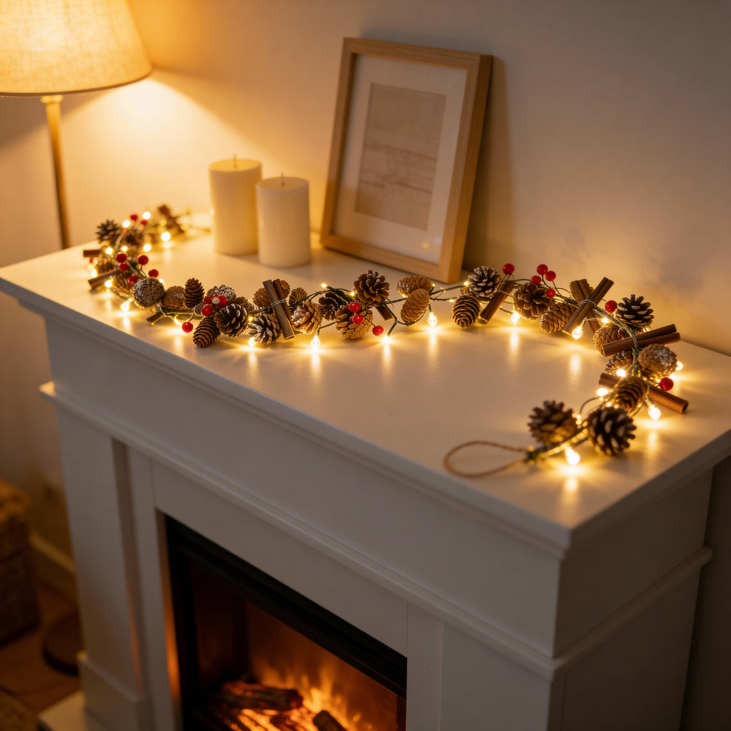 1.5m Pre-Lit Christmas Garland-Christmas Decor-GloBrite-DREIBACH