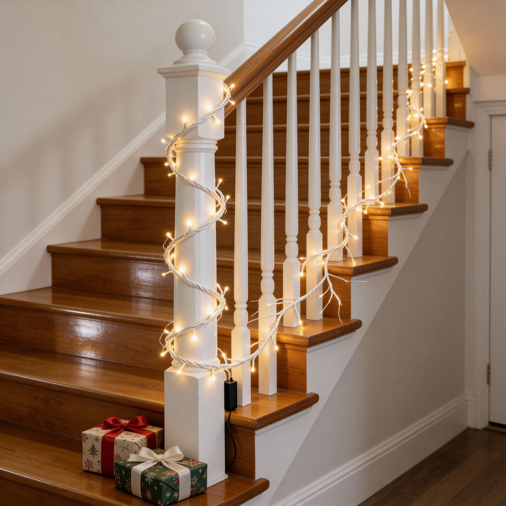 6ft Birch LED Christmas Garland-Christmas Decor-GloBrite-DREIBACH