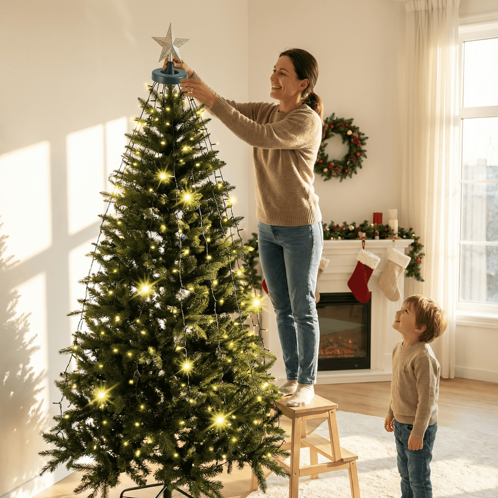 Cascading Christmas Tree Lights-Christmas Decor-GloBrite-Warm White-400 LED-DREIBACH