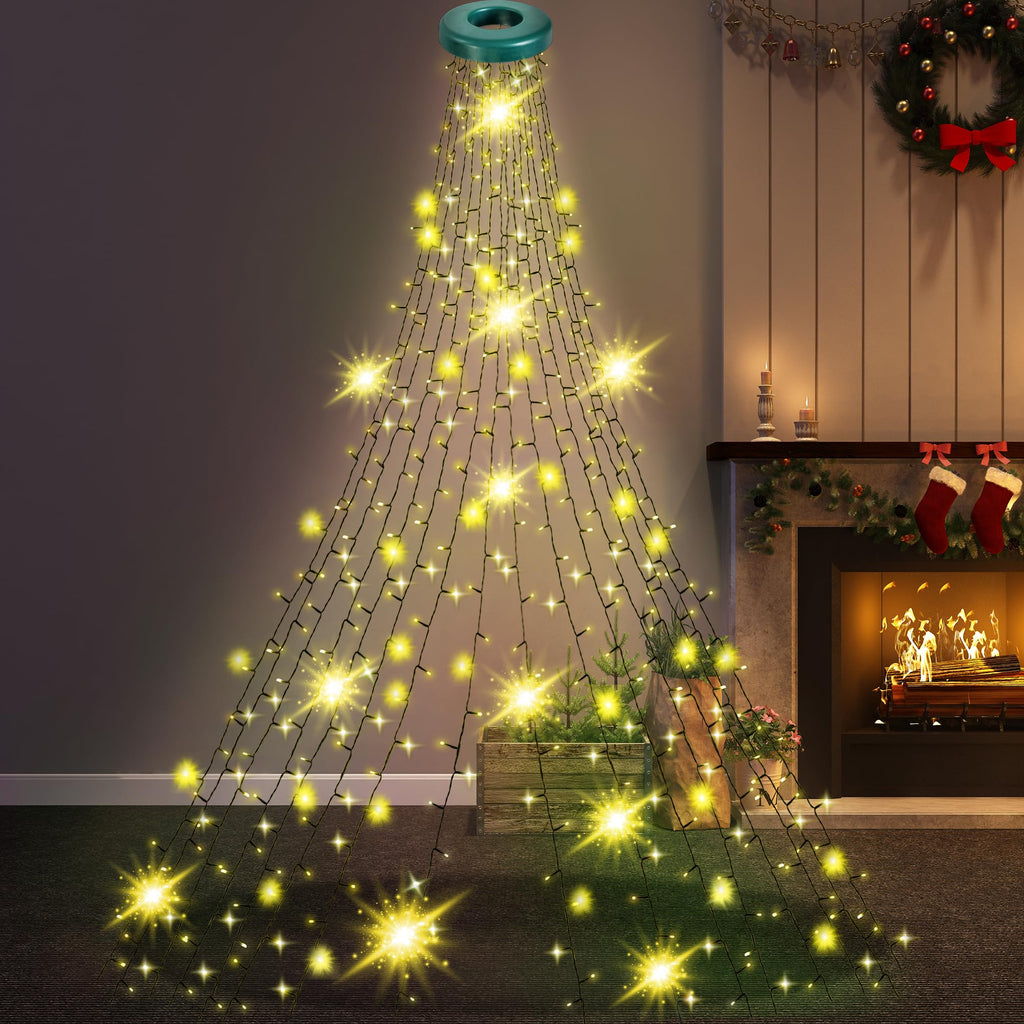 Cascading Christmas Tree Lights-Christmas Decor-GloBrite-Warm White-400 LED-DREIBACH
