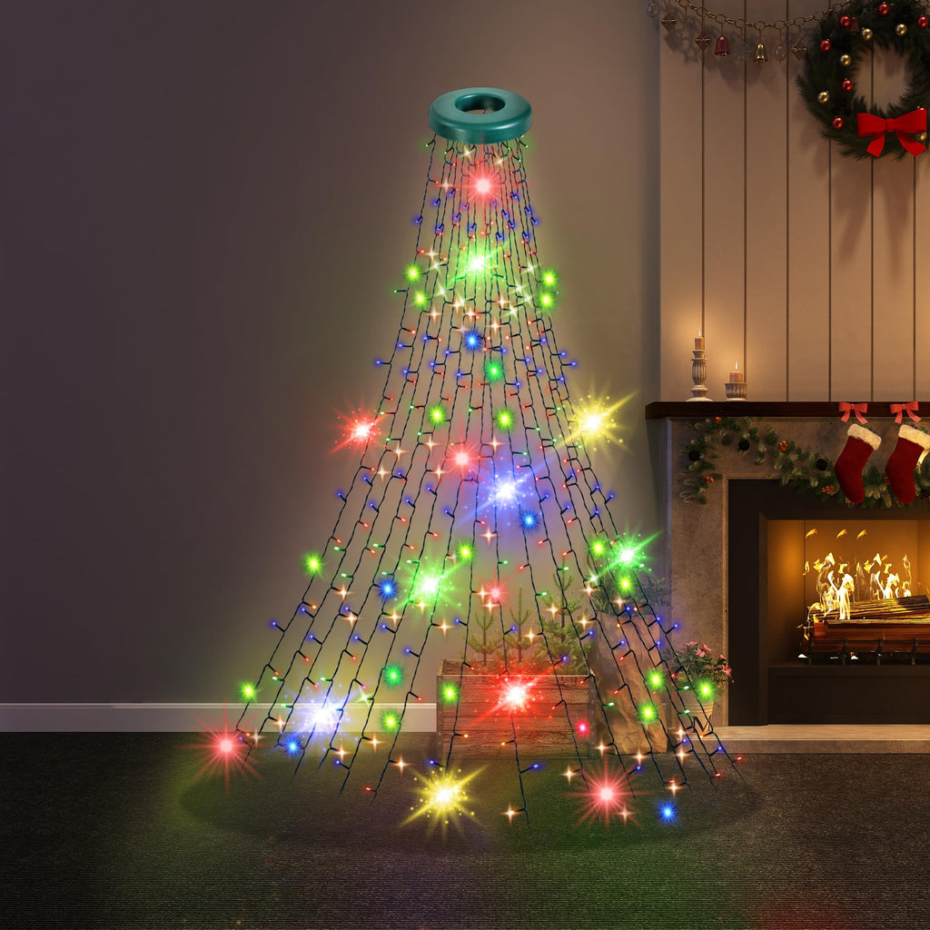 Cascading Christmas Tree Lights-Christmas Decor-GloBrite-Warm White-400 LED-DREIBACH