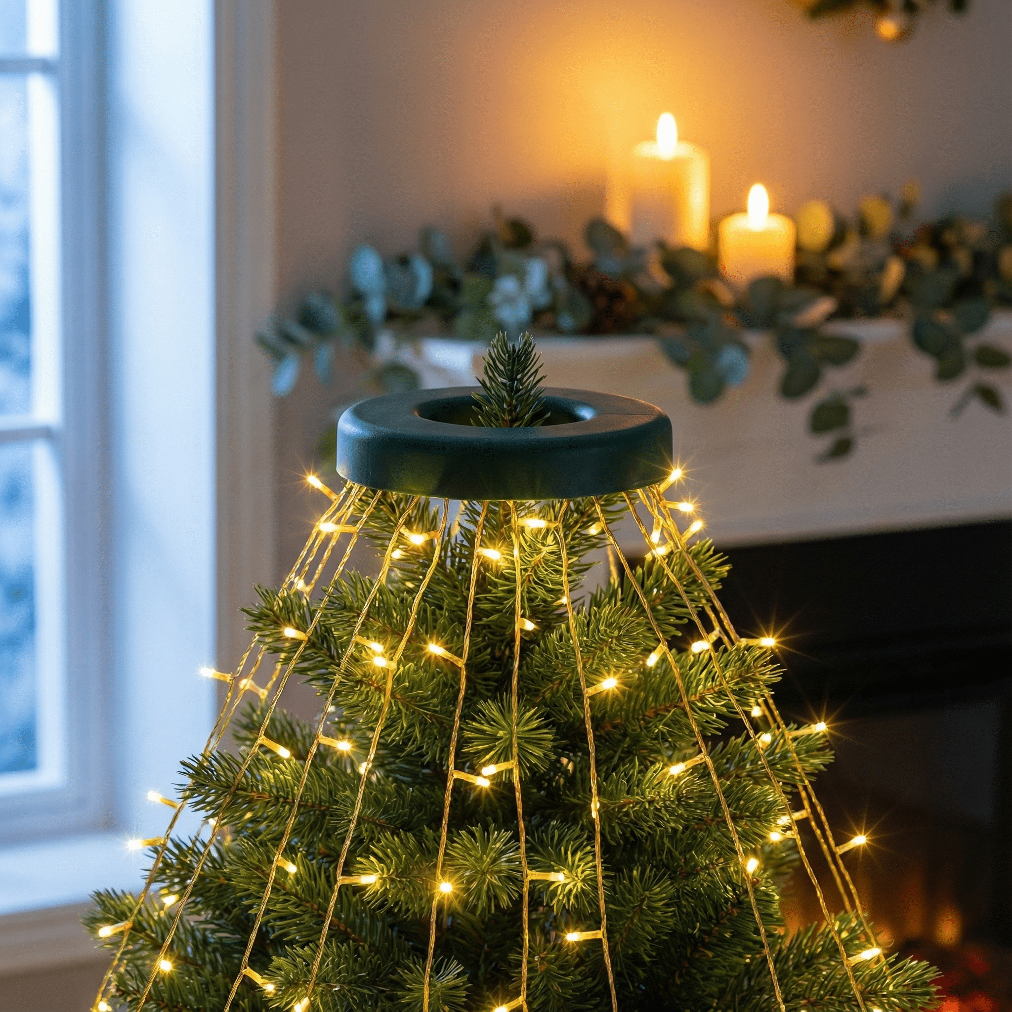Cascading Christmas Tree Lights-Christmas Decor-GloBrite-Warm White-400 LED-DREIBACH