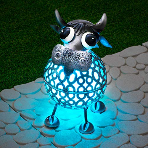 Colour Changing Solar Ornament-Garden & Outdoor-GloBrite-Cow-DREIBACH