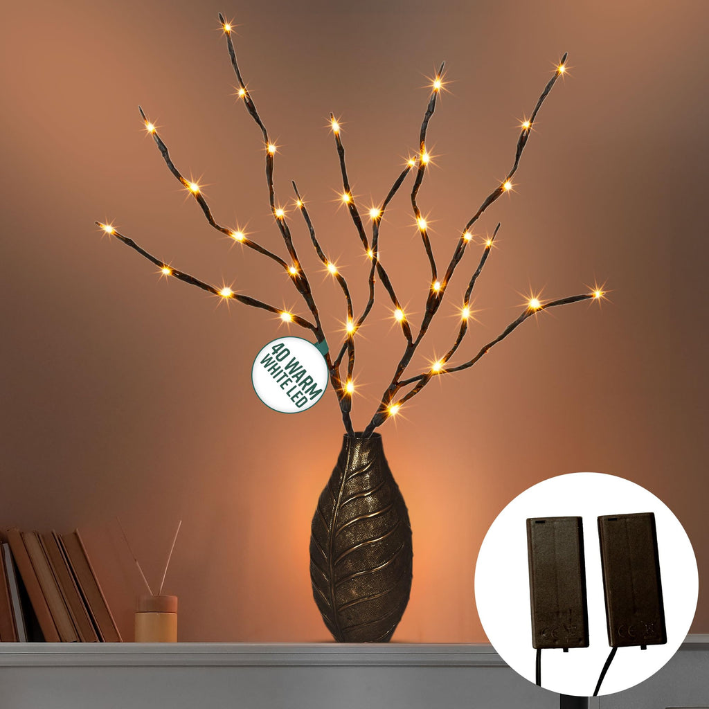 Decorative LED Twig Lights-Christmas Decor-GloBrite-Cool White-DREIBACH