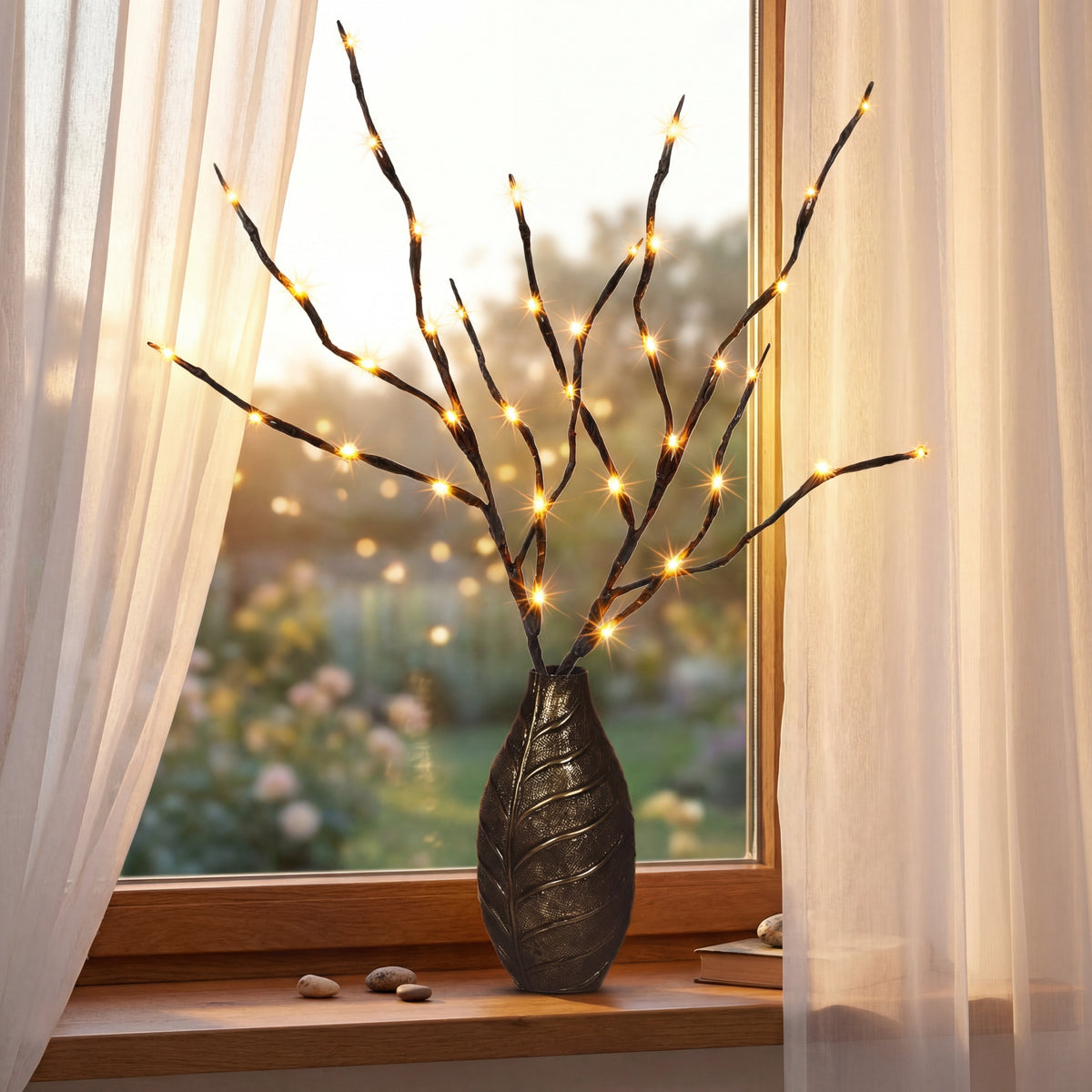 Decorative LED Twig Lights-Christmas Decor-GloBrite-Cool White-DREIBACH