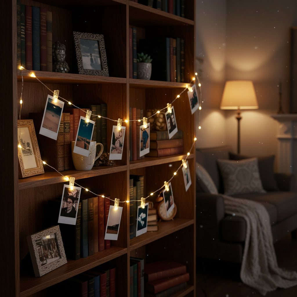 Hanging String Lights with Photo Clips-Home & Living-GloBrite-50 LED-DREIBACH