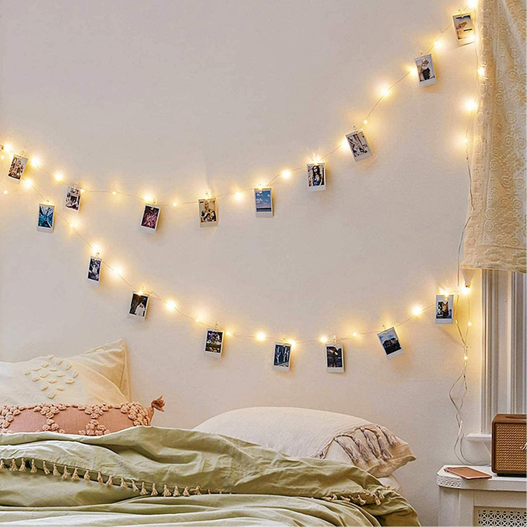 Hanging String Lights with Photo Clips-Home & Living-GloBrite-50 LED-DREIBACH