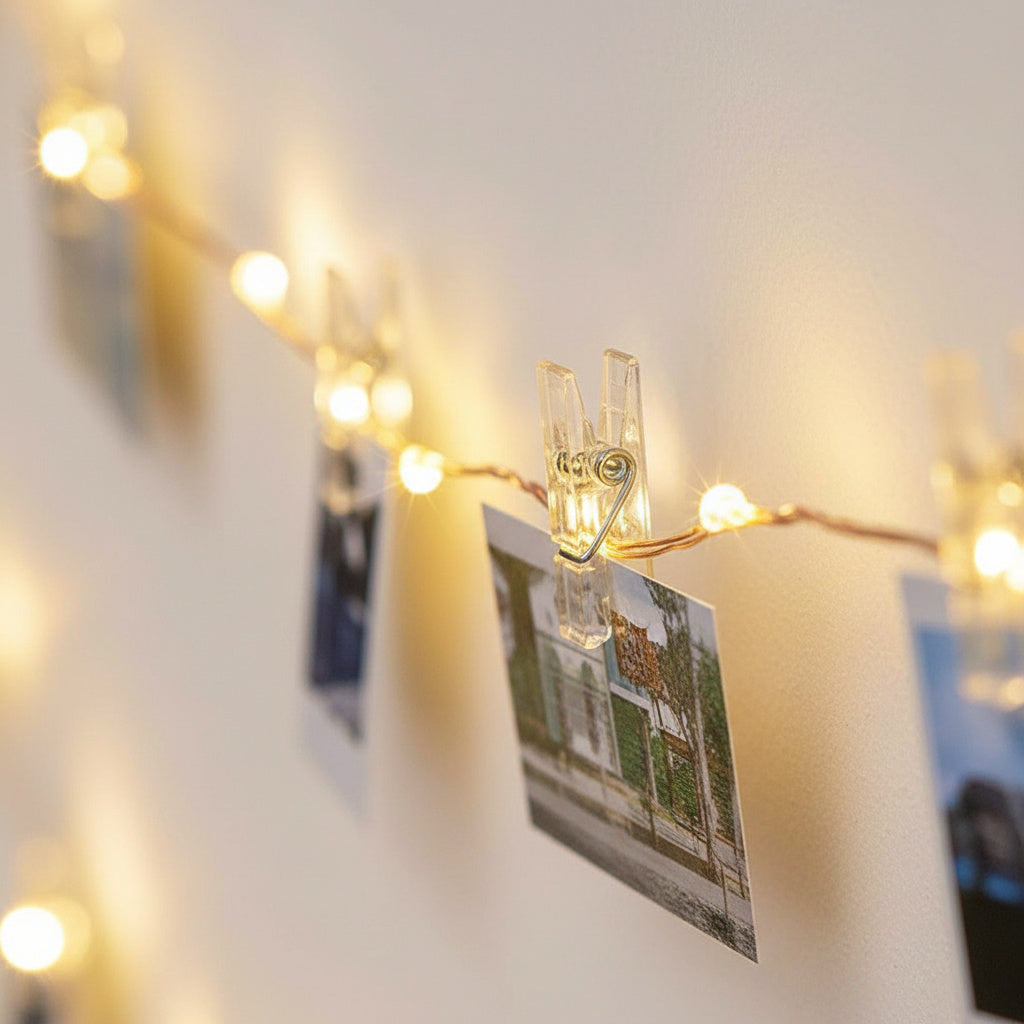 Hanging String Lights with Photo Clips-Home & Living-GloBrite-50 LED-DREIBACH