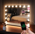 Large Hollywood Vanity Mirror-Home & Living-GloBrite-15x LED - White-DREIBACH