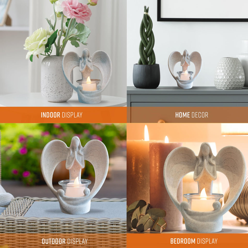 LED Angel Candle Holders-Christmas Decor-GloBrite-DREIBACH