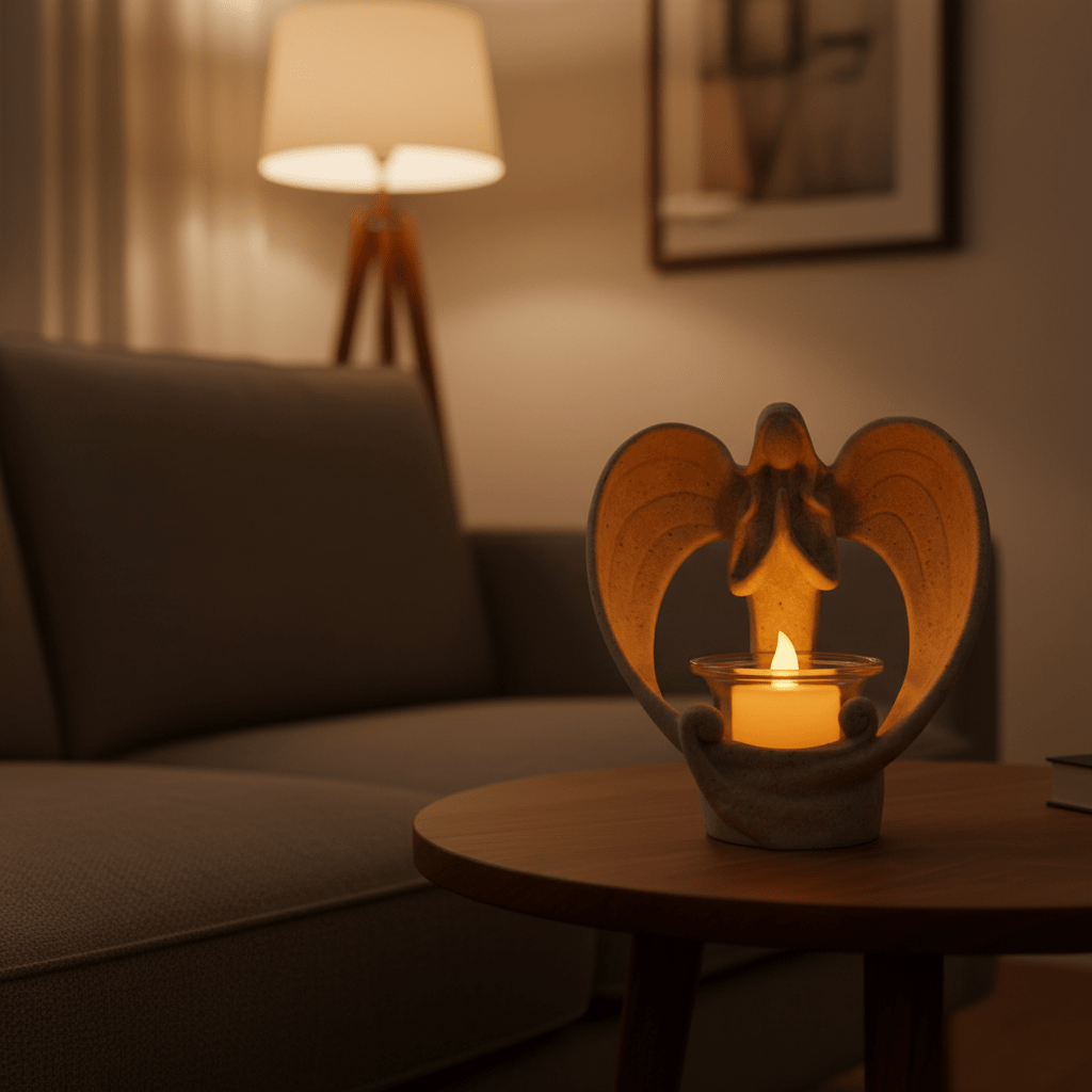 LED Angel Candle Holders-Christmas Decor-GloBrite-DREIBACH