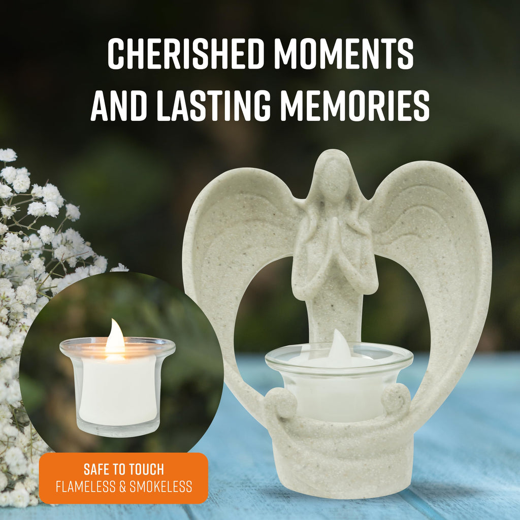 LED Angel Candle Holders-Christmas Decor-GloBrite-DREIBACH