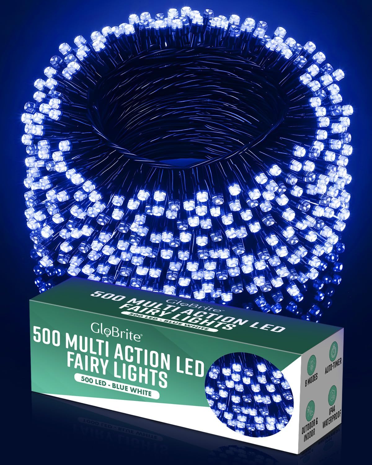 LED Fairy Lights-Christmas Decor-GloBrite-Blue-100 LED-DREIBACH