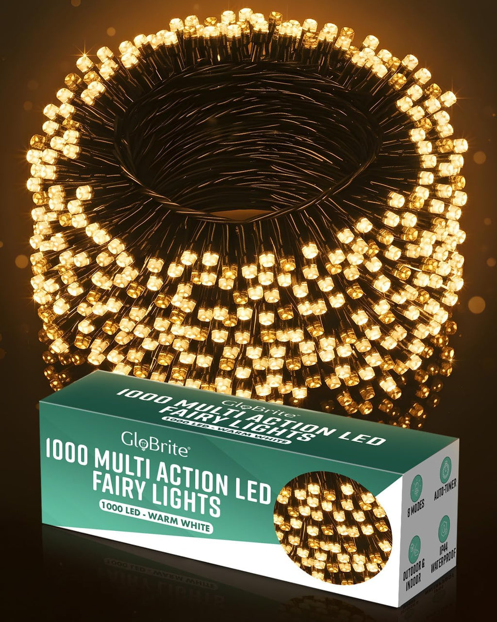 LED Fairy Lights-Christmas Decor-GloBrite-Blue-100 LED-DREIBACH