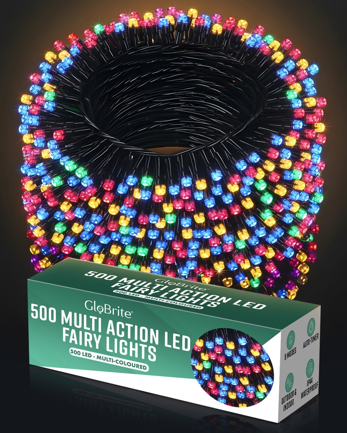 LED Fairy Lights-Christmas Decor-GloBrite-Multicolor-200 LED-DREIBACH