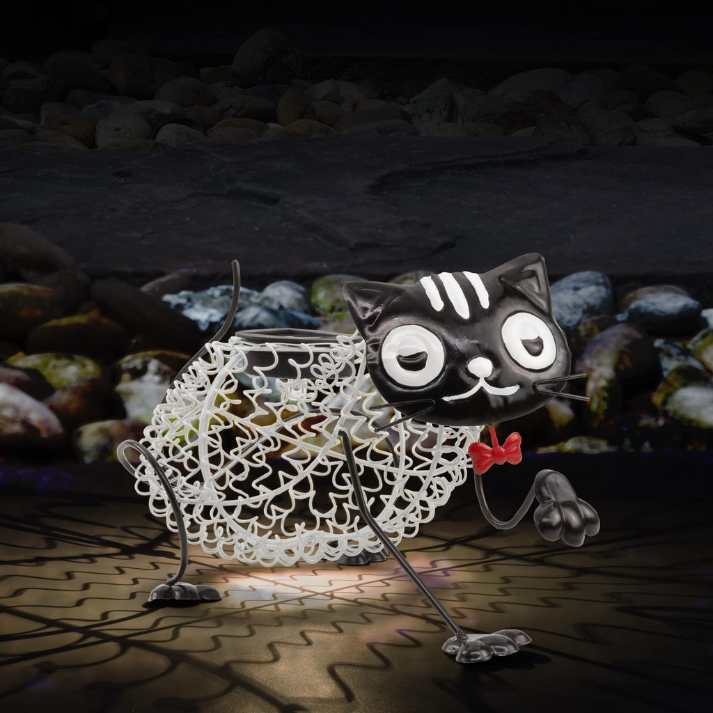 Metal Cat Solar Light-Garden & Outdoor-GloBrite-DREIBACH