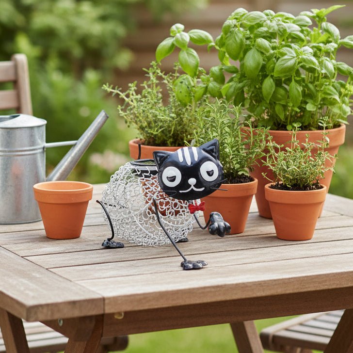 Metal Cat Solar Light-Garden & Outdoor-GloBrite-DREIBACH