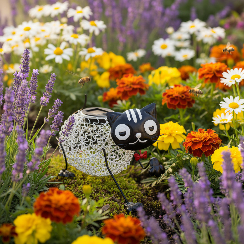Metal Cat Solar Light-Garden & Outdoor-GloBrite-DREIBACH