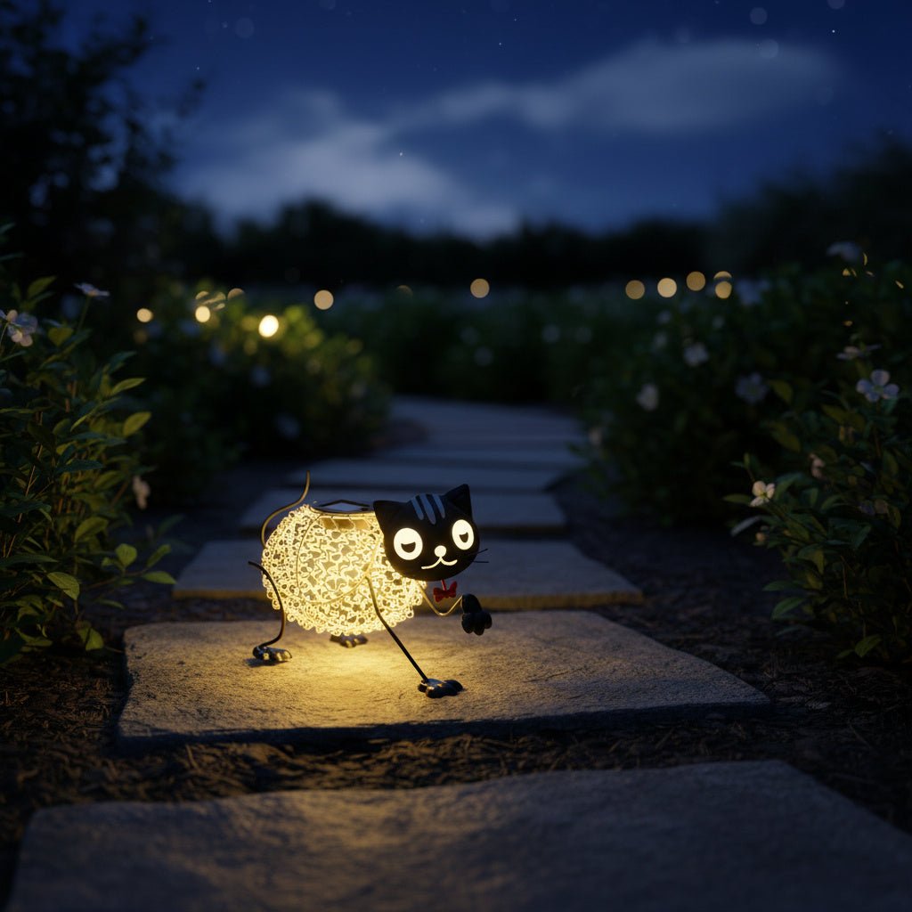 Metal Cat Solar Light-Garden & Outdoor-GloBrite-DREIBACH