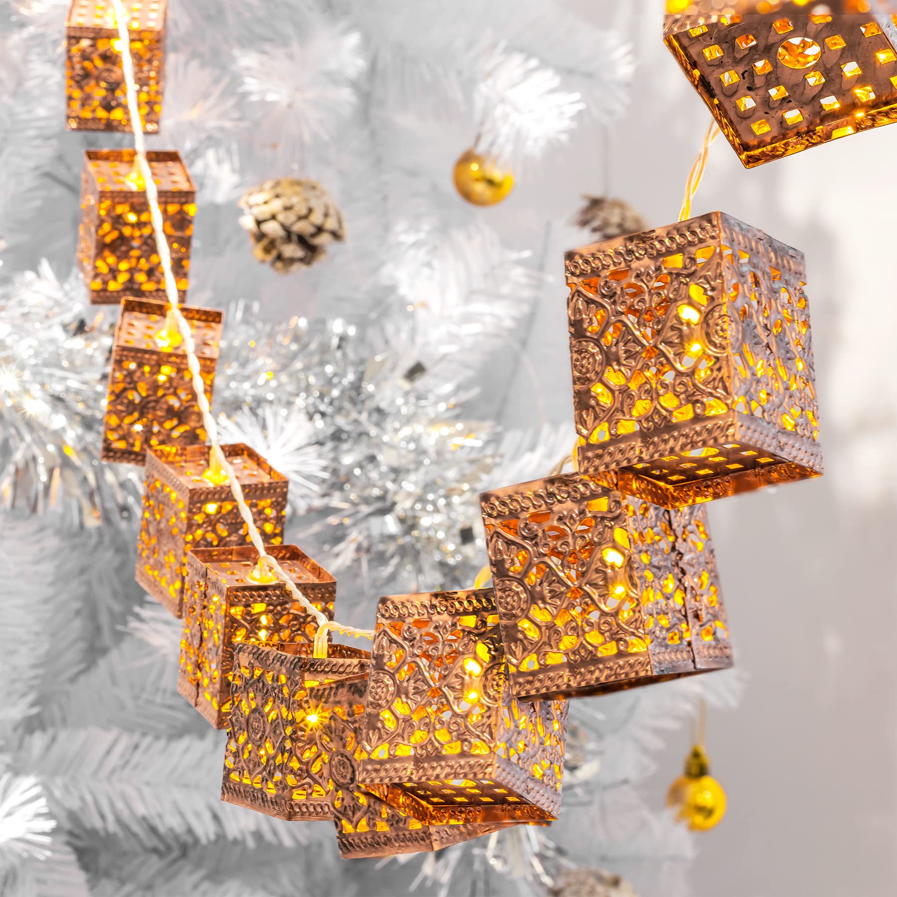 Moroccan Lantern String Lights-Garden & Outdoor-GloBrite-DREIBACH