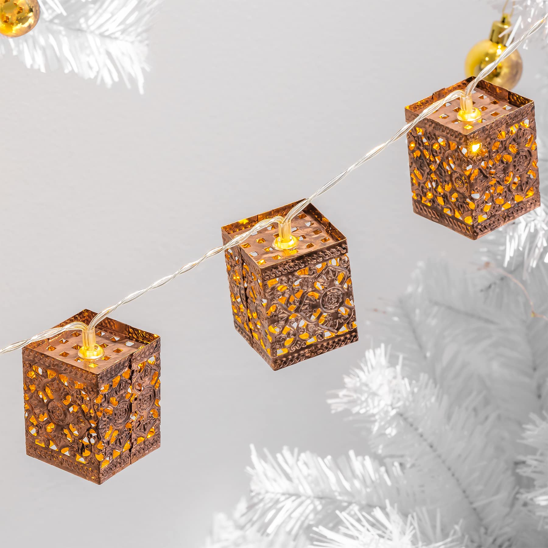 Moroccan Lantern String Lights-Garden & Outdoor-GloBrite-DREIBACH
