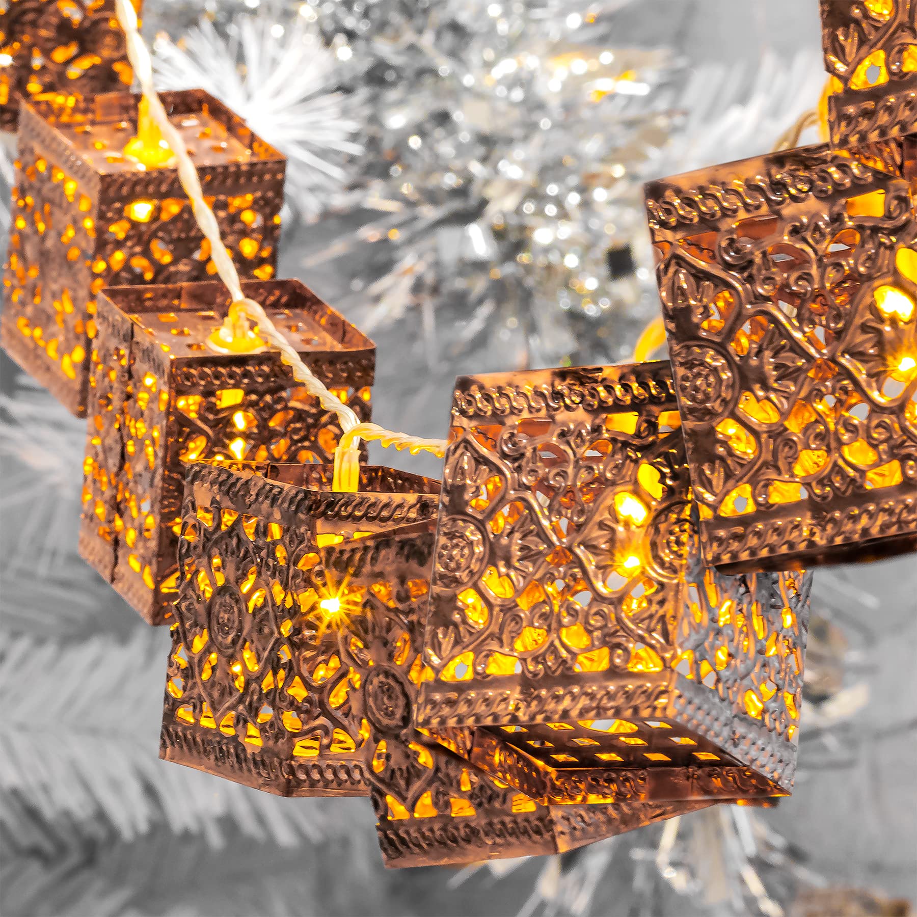 Moroccan Lantern String Lights-Garden & Outdoor-GloBrite-DREIBACH