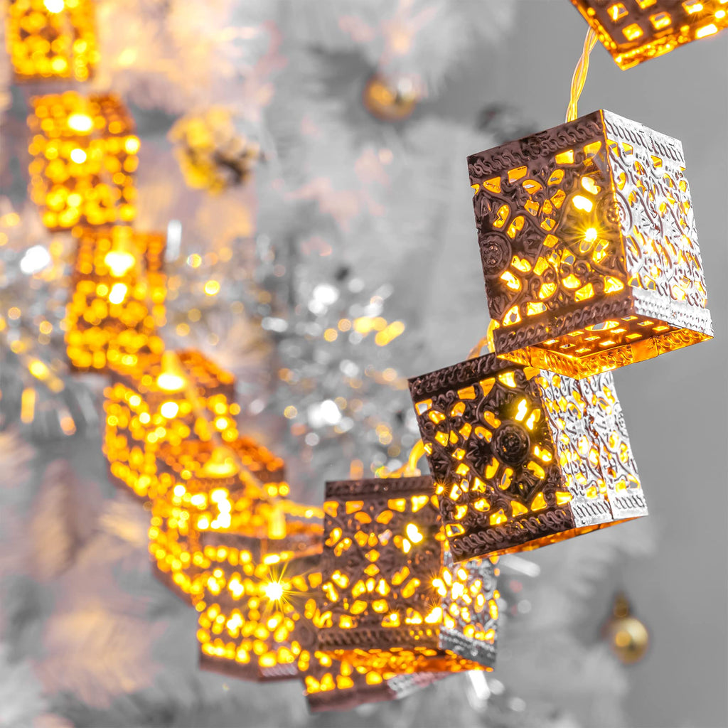 Moroccan Lantern String Lights-Garden & Outdoor-GloBrite-DREIBACH