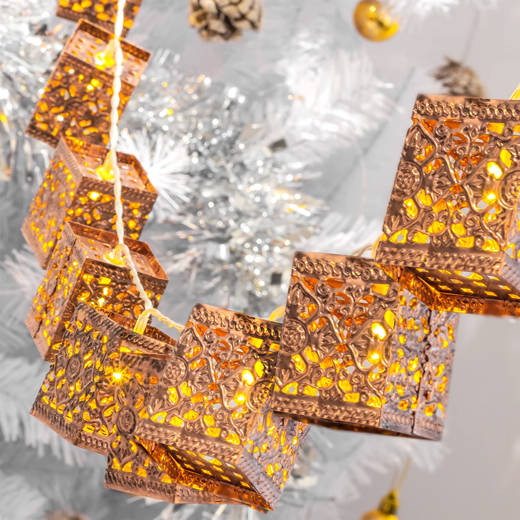 Moroccan Lantern String Lights-Garden & Outdoor-GloBrite-DREIBACH
