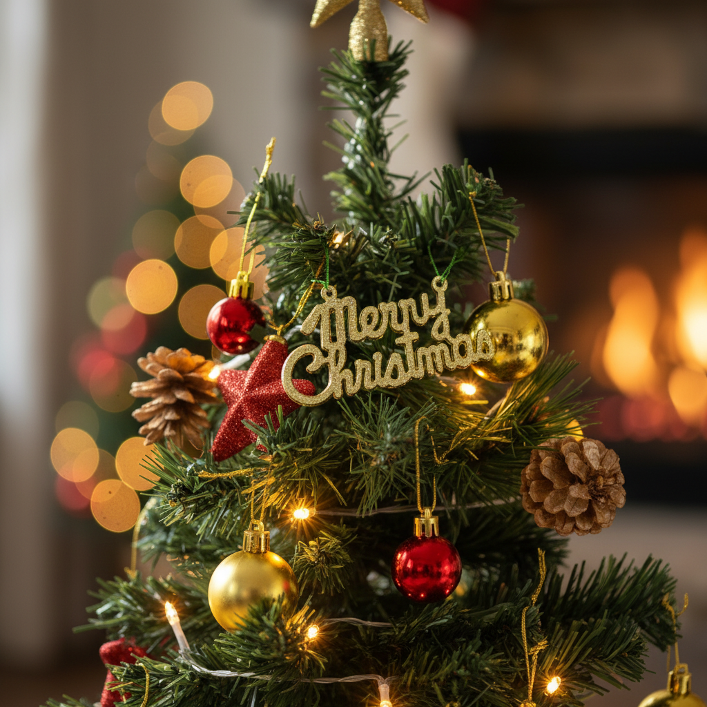 Pre Lit Mini Christmas Tree 45/60 CM-Christmas Decor-GloBrite-45cm - Multicolor-DREIBACH