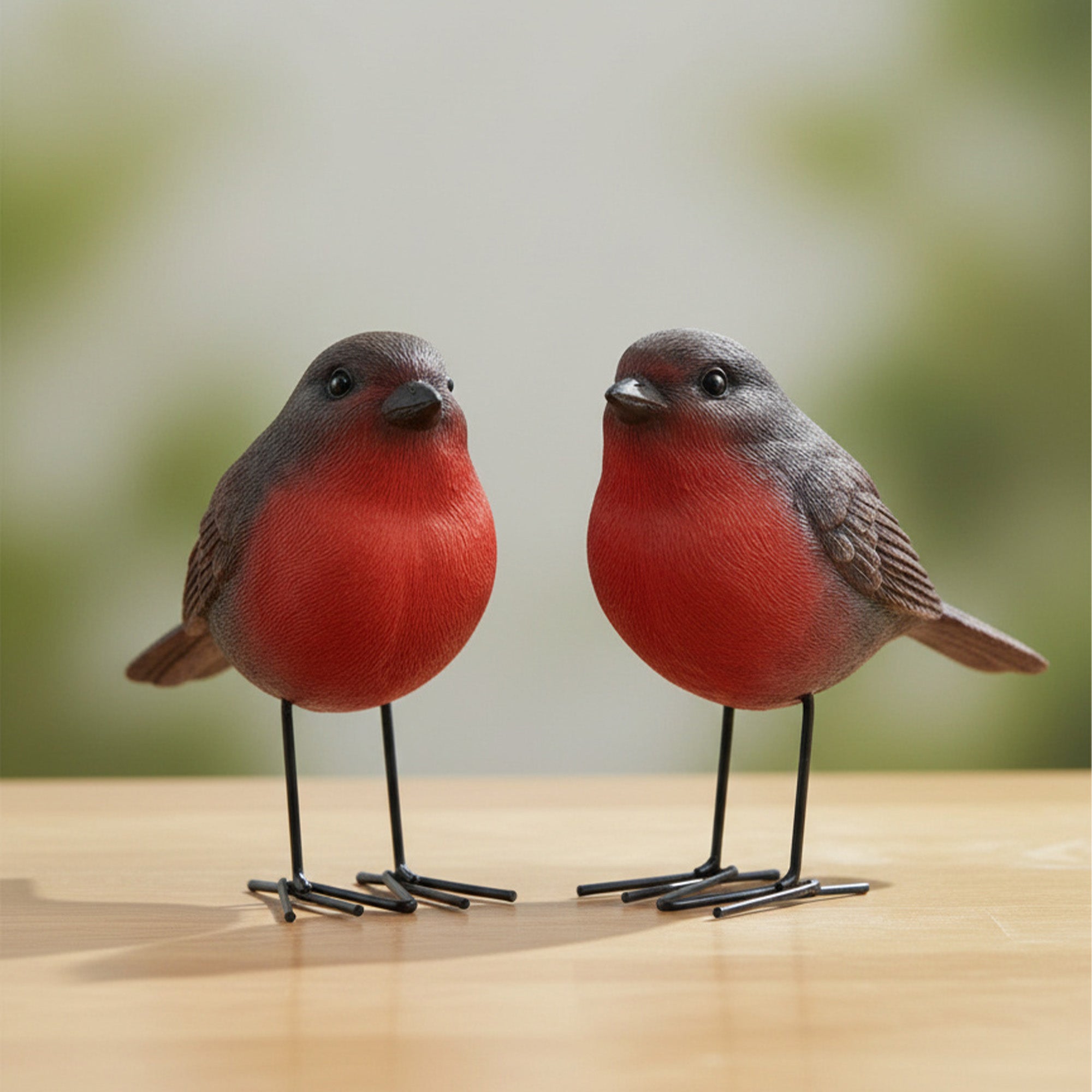 Robin Ornaments (2-Pack)-Garden & Outdoor-GloBrite-DREIBACH