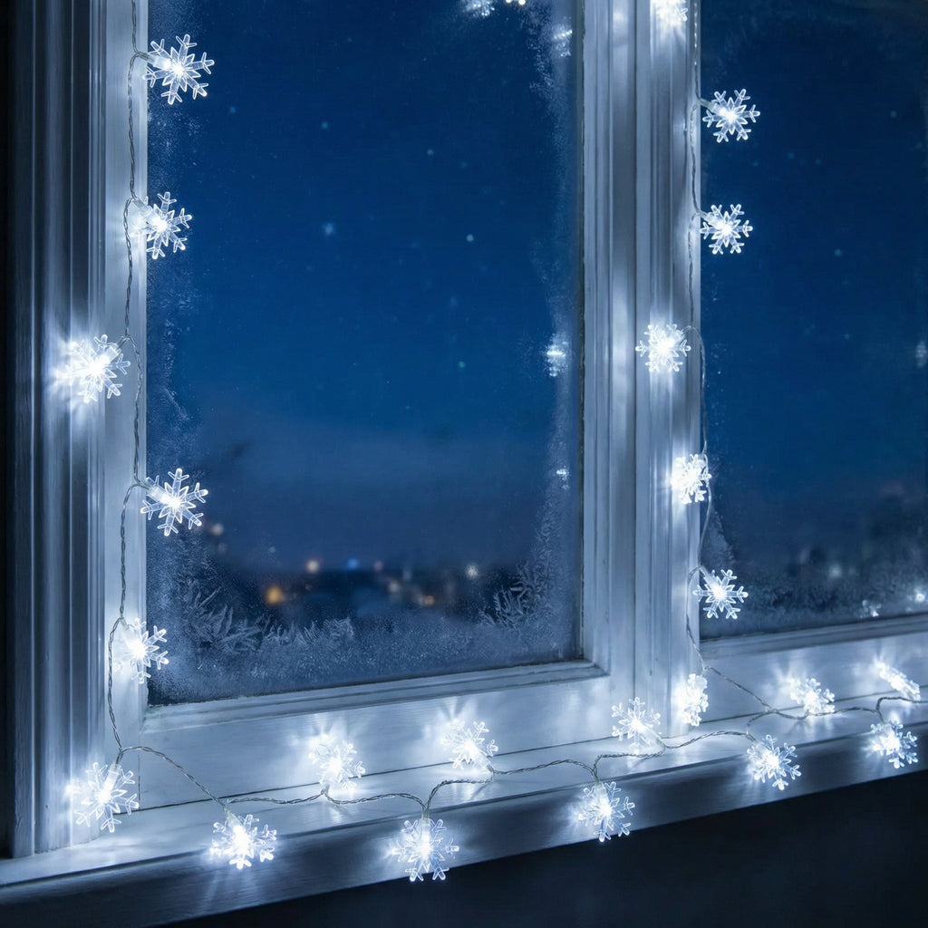 Snowflake Fairy Lights-Christmas Decor-GloBrite-DREIBACH