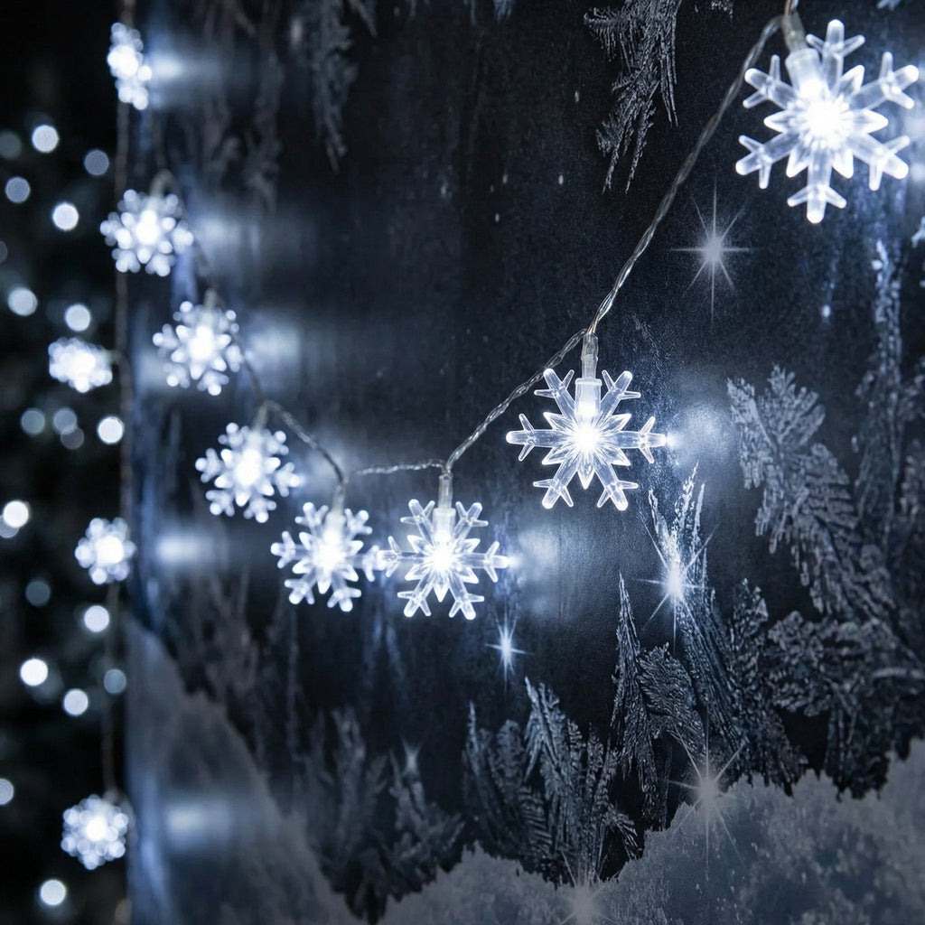 Snowflake Fairy Lights-Christmas Decor-GloBrite-DREIBACH