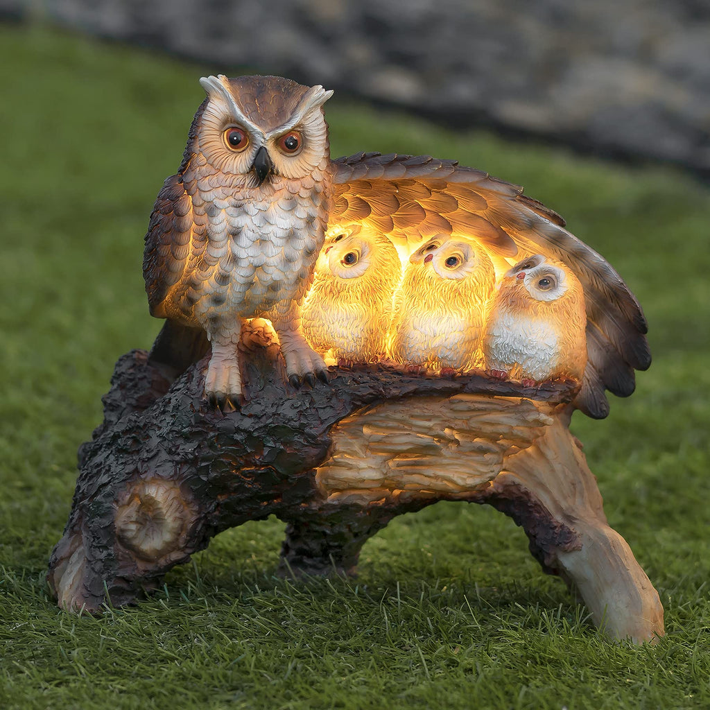 Solar Owl Family Light-Garden & Outdoor-GloBrite-DREIBACH