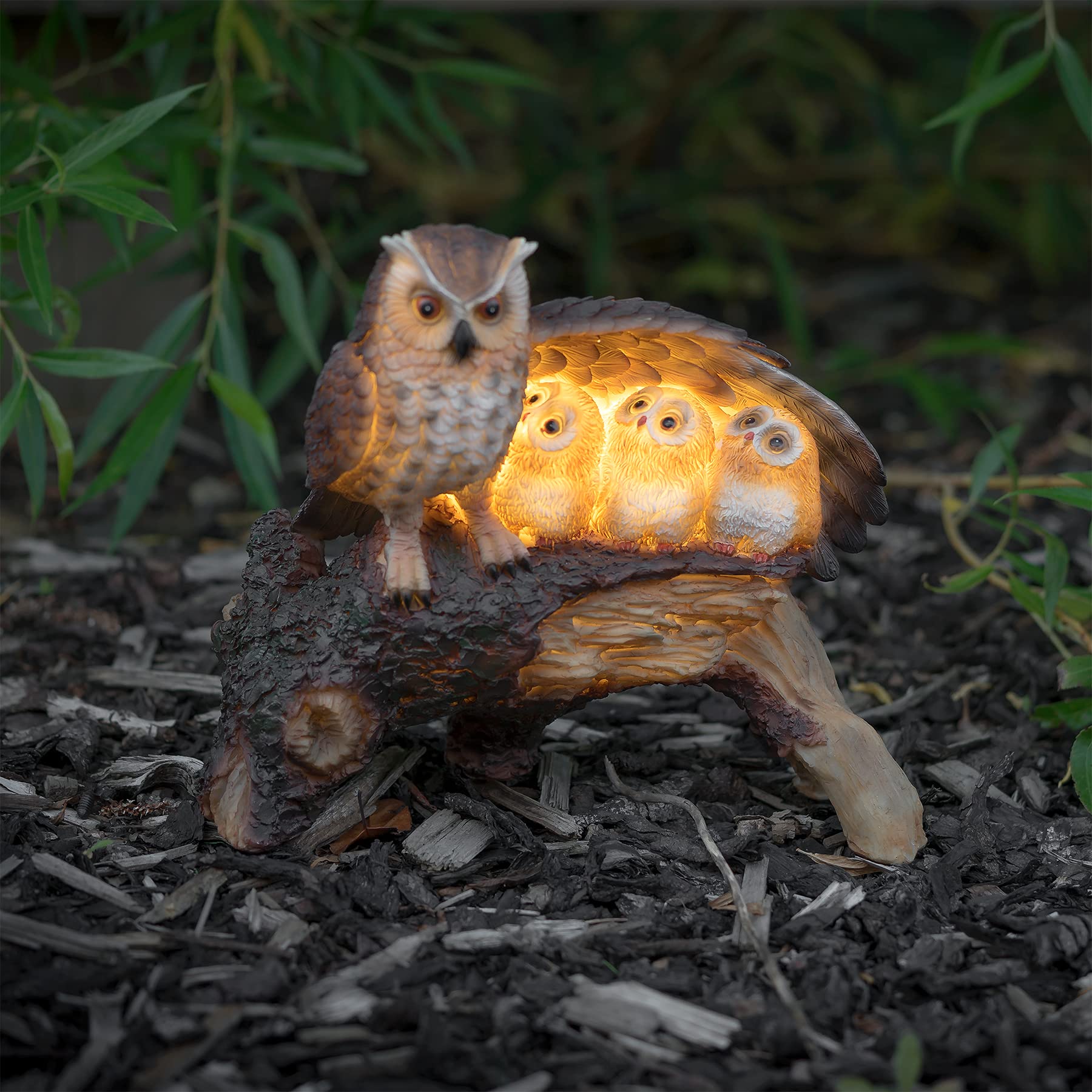 Solar Owl Family Light-Garden & Outdoor-GloBrite-DREIBACH