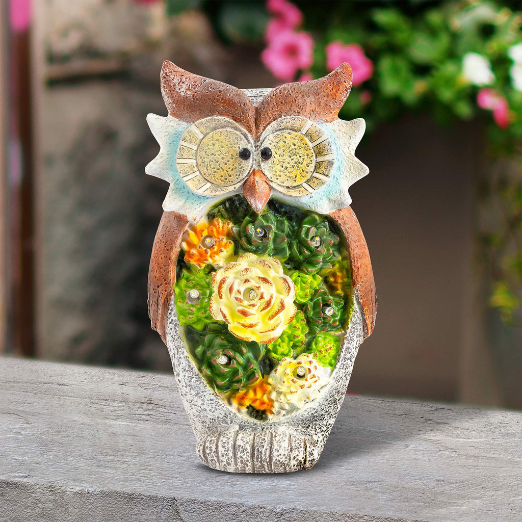 Solar Owl Ornament-Garden & Outdoor-GloBrite-DREIBACH