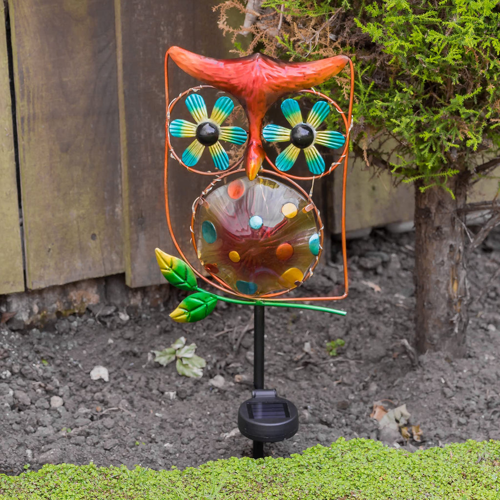 Solar Owl Wind Spinner-Garden & Outdoor-GloBrite-DREIBACH