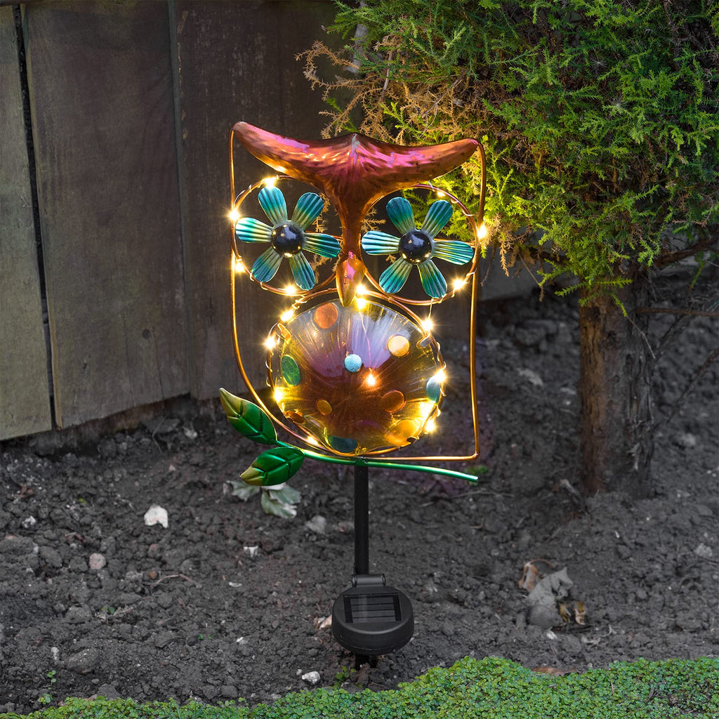 Solar Owl Wind Spinner-Garden & Outdoor-GloBrite-DREIBACH