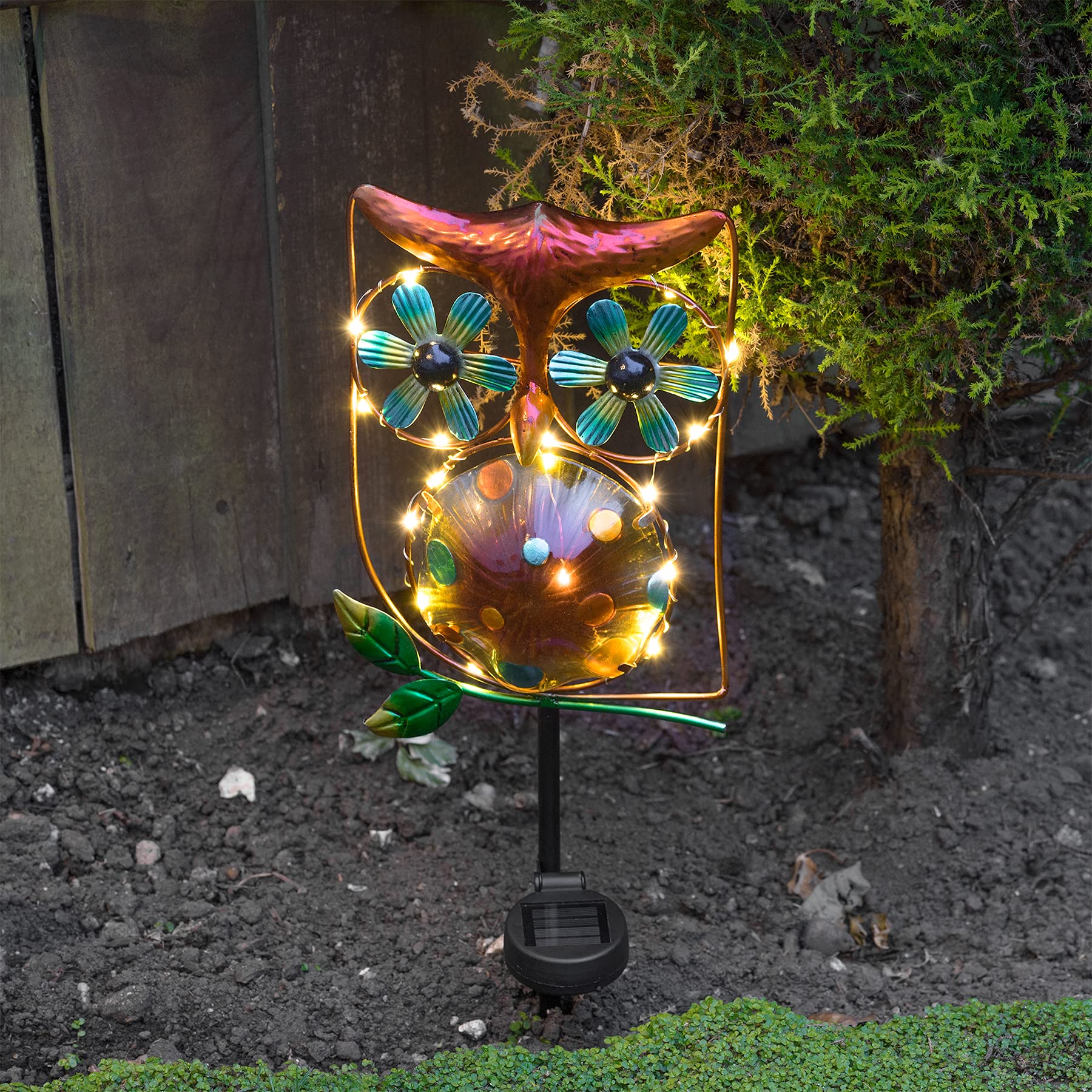 Solar Owl Wind Spinner-Garden & Outdoor-GloBrite-DREIBACH