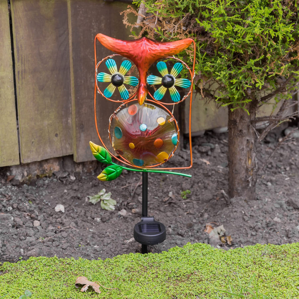 Solar Owl Wind Spinner-Garden & Outdoor-GloBrite-DREIBACH