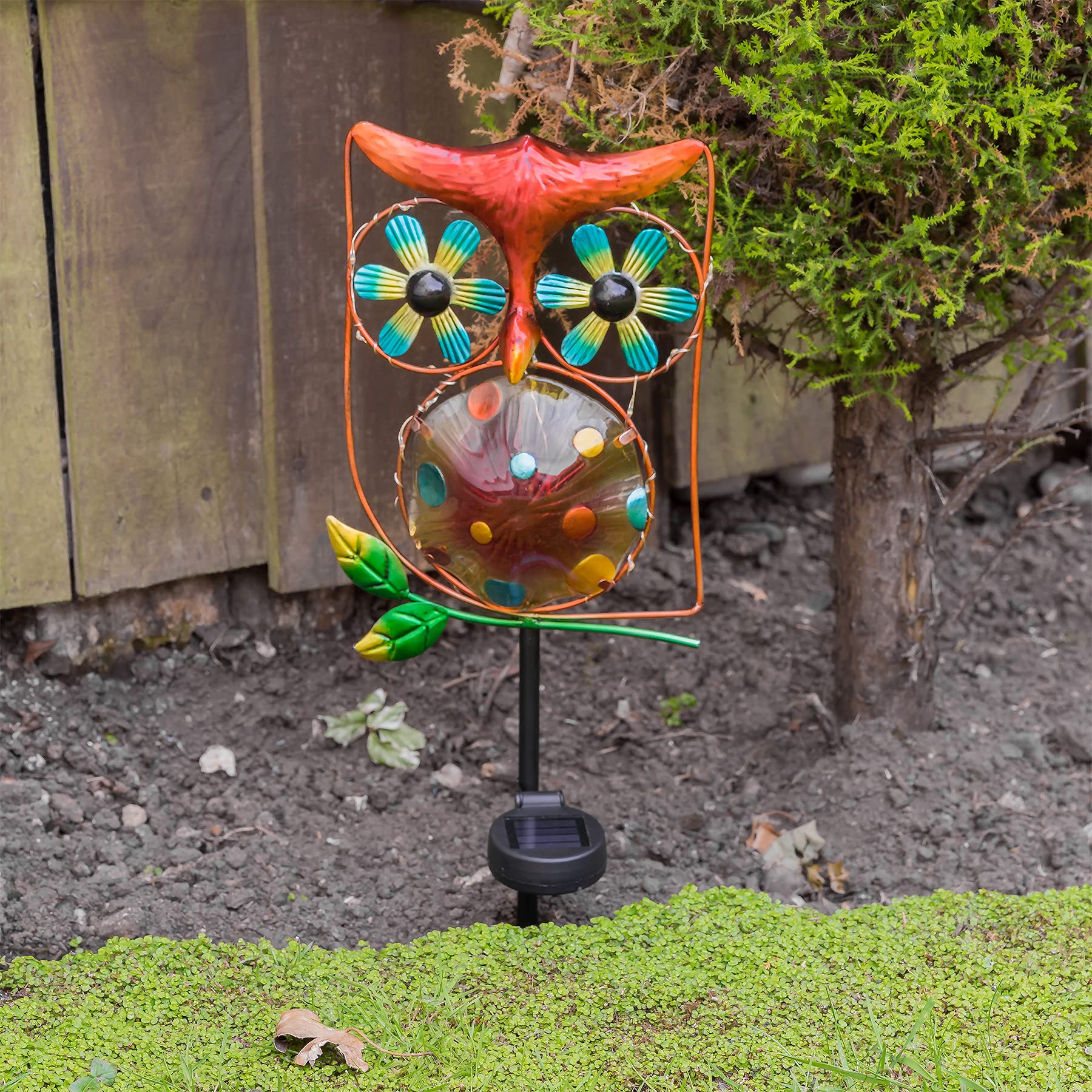 Solar Owl Wind Spinner-Garden & Outdoor-GloBrite-DREIBACH