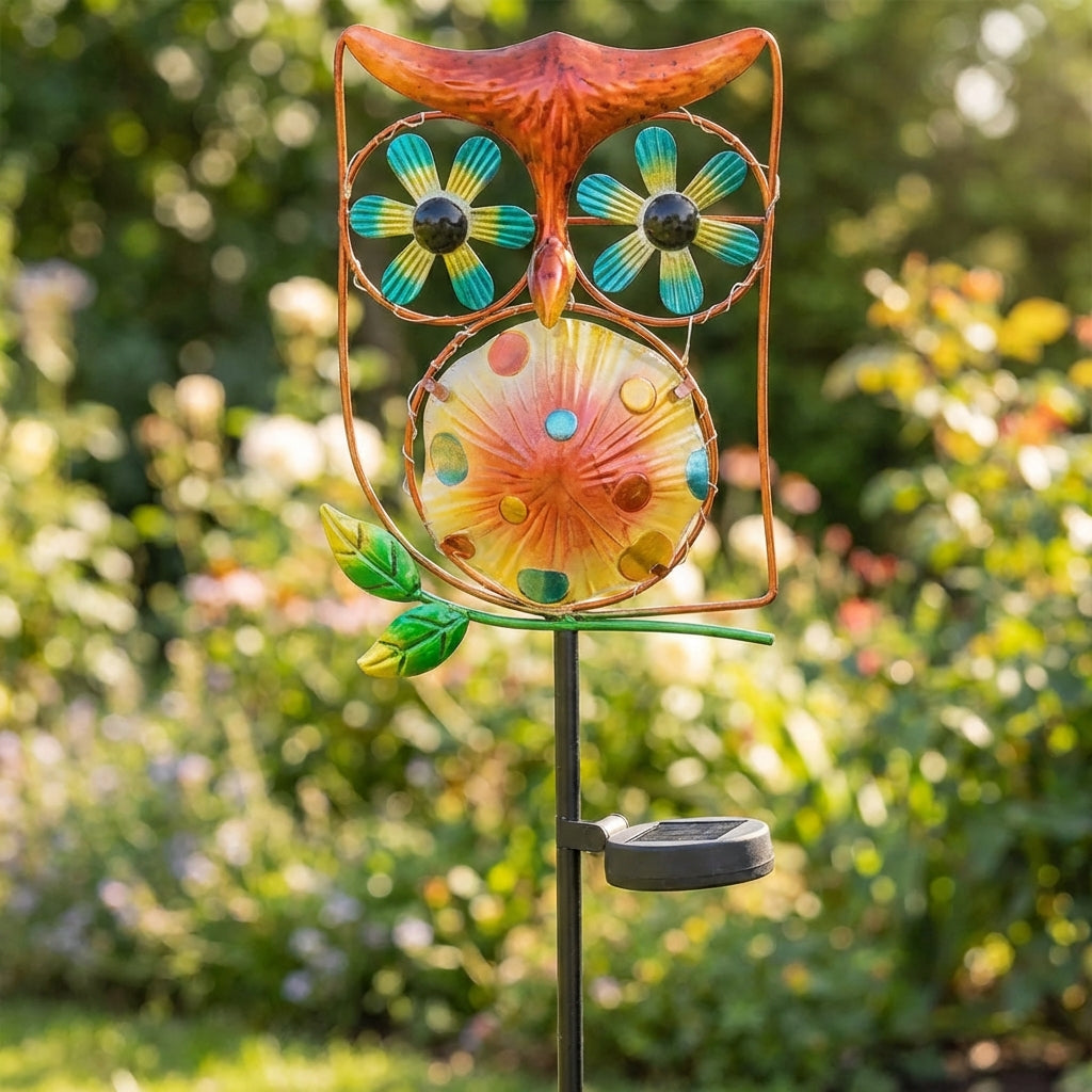 Solar Owl Wind Spinner-Garden & Outdoor-GloBrite-DREIBACH