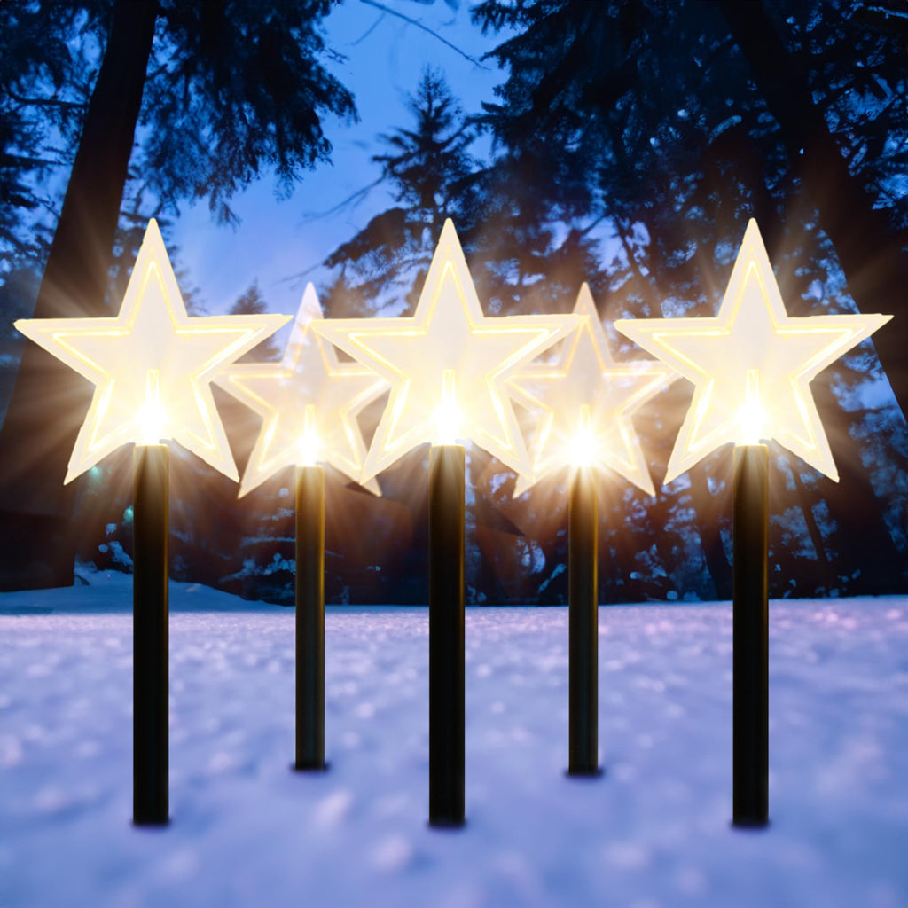 Stars/Snowflake Pathway Lights-Garden & Outdoor-GloBrite-Star-DREIBACH